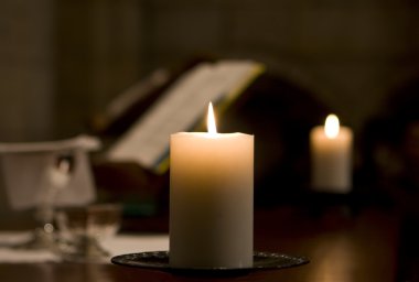 Candle On Altar clipart