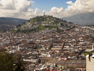 Quito Viewpoint of El Panecillo clipart