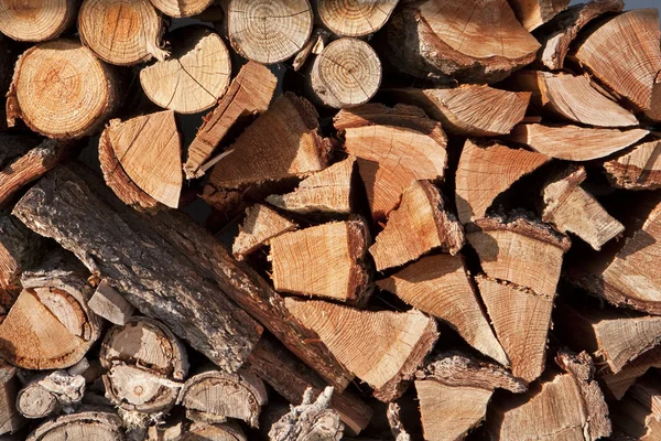 Stack Of Firewood Logs — Stock Photo, Image