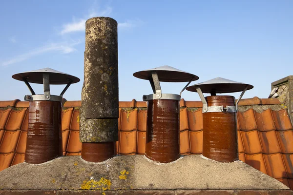 stock image Amsterdam Chimneys