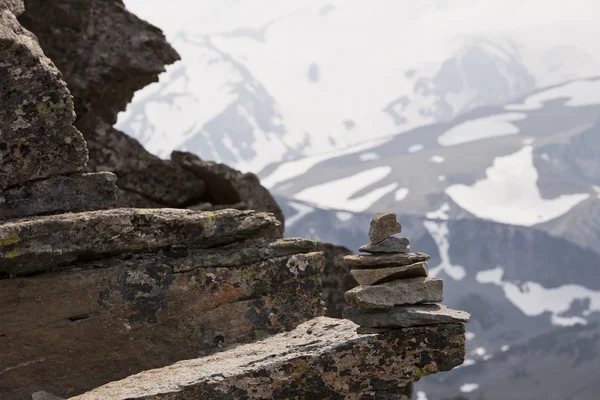 Rock Cairn à l'altitude — Photo