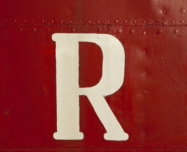 White R On Ship — Stock Photo, Image