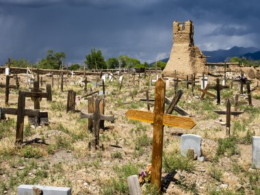 Historic Taos Cemetery clipart