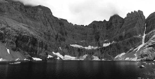 Iceberg Lake In Black and White