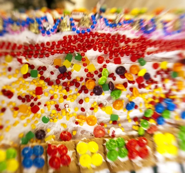 stock image Candy on Gingerbread House