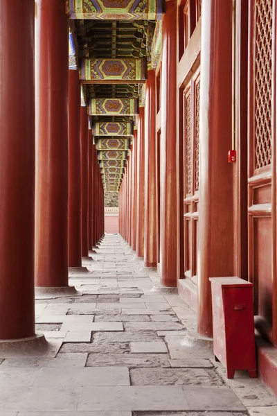 Colonnato del Tempio Ancestrale di Taimiao — Foto Stock