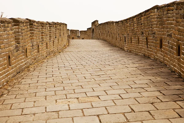 O caminho na Grande Muralha — Fotografia de Stock