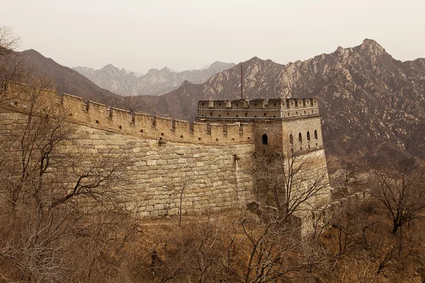 Große Mauer aus Porzellan Wachturm — Stockfoto