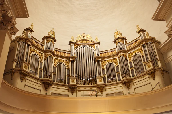 Pipe Organ In Cathedral — Stock Photo, Image