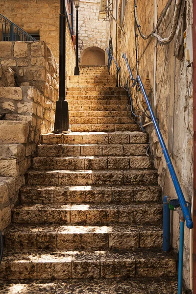 ツファトで石造りの階段 — ストック写真