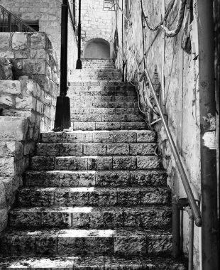 Stairway in Zefat clipart