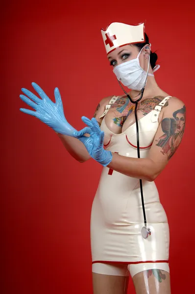 Медсестра Latex — стоковое фото