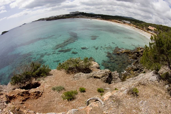 Van Ibiza strand Stockfoto