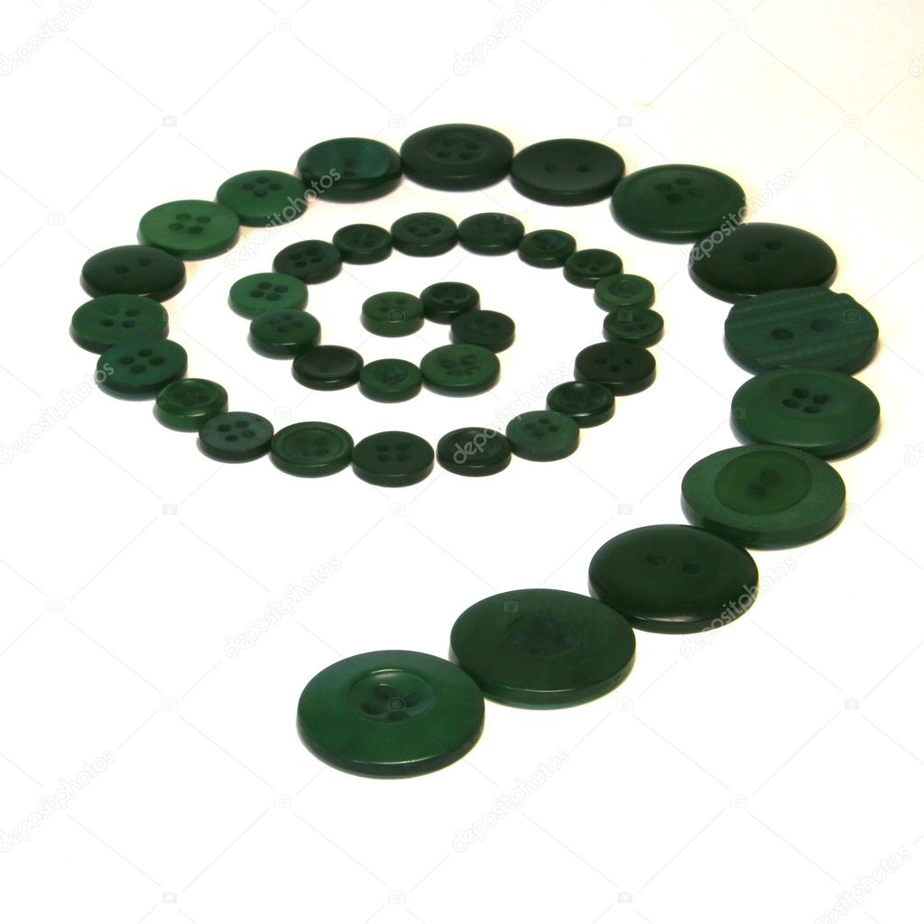 Green Button Spiral