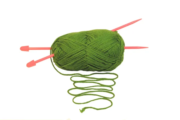 ウールの緑のボール — ストック写真
