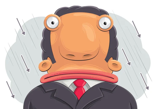Confused businessman — Stock Vector