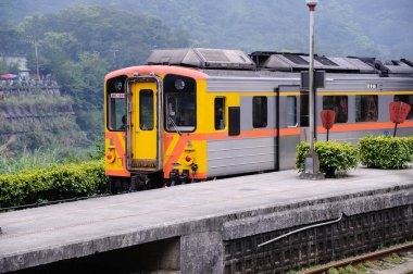 Old train in taiwan clipart