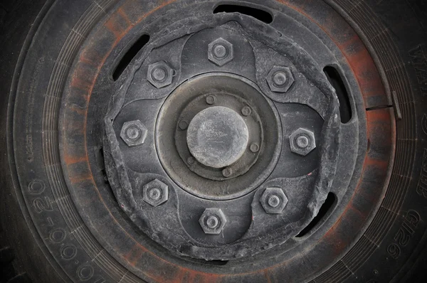 Tire of heavy truck — Stock Photo, Image