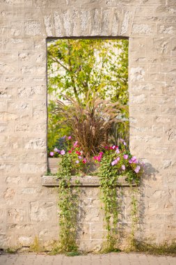 Rustic Stone Window clipart