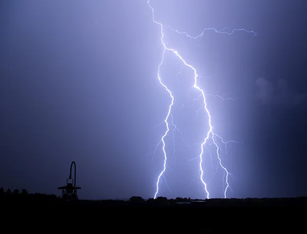 stock image Lightning Strike at Night