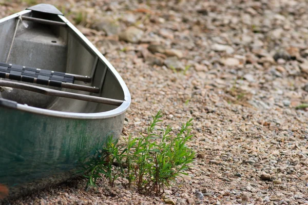 stock image Canoe on the Beach