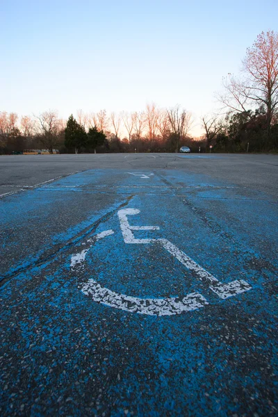 Behindertenparkplätze Stockbild
