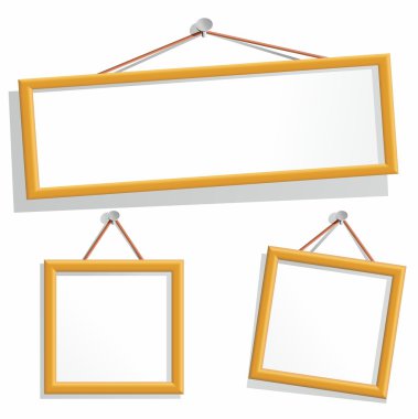 Empty frames clipart