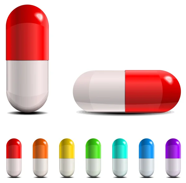 Pills ensemble — Image vectorielle