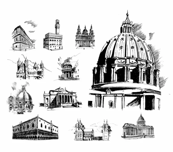 Architectural features — Stock Vector