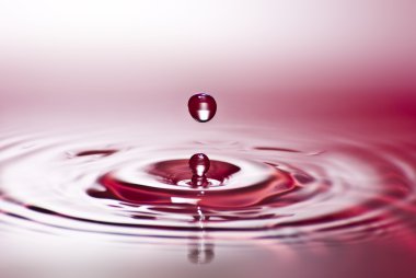 Red water environmental abstract background - red water drop spl clipart