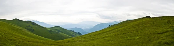Panorama pozadí v Karpatech. krásné hory a půdy — Stock fotografie