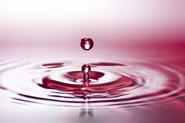 stock image Red water environmental abstract background - red water drop spl