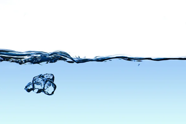 고립 된 푸른 물 거품과 물 튀는 상품-abs — 스톡 사진