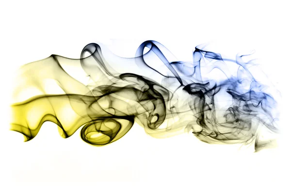 Abstrato isolado e colorido fundo fumaça - criatividade conc — Fotografia de Stock