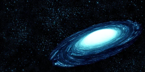 La galaxie spirale dans l'espace lointain - fond abstrait — Photo