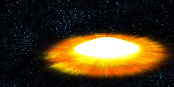 Supernova ster, planeet explosie, abstracte achtergrond — Stockfoto