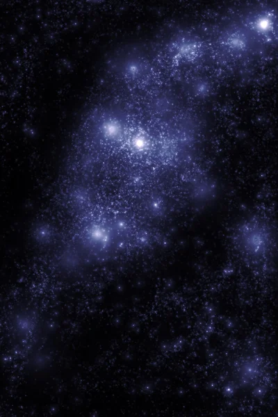 Зображення зірок і туманних хмар у глибокому космосі - абстрактний фон — стокове фото