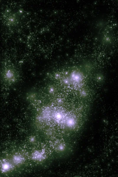 Imagen de estrellas y nubes de nebulosas en el espacio profundo - backgr abstracto —  Fotos de Stock