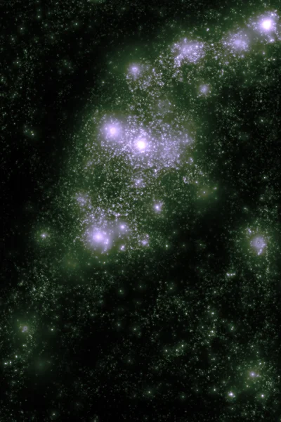 Imagen de estrellas y nubes de nebulosas en el espacio profundo - backgr abstracto —  Fotos de Stock