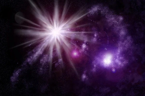 Universo abstrato - nebulosa espacial — Fotografia de Stock