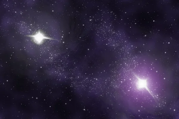 Звездное поле - Абстрактная вселенная - космическая туманность — стоковое фото