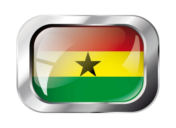 Иллюстрация векторного флага Ганы. Изолированное абстрактное o — стоковый вектор