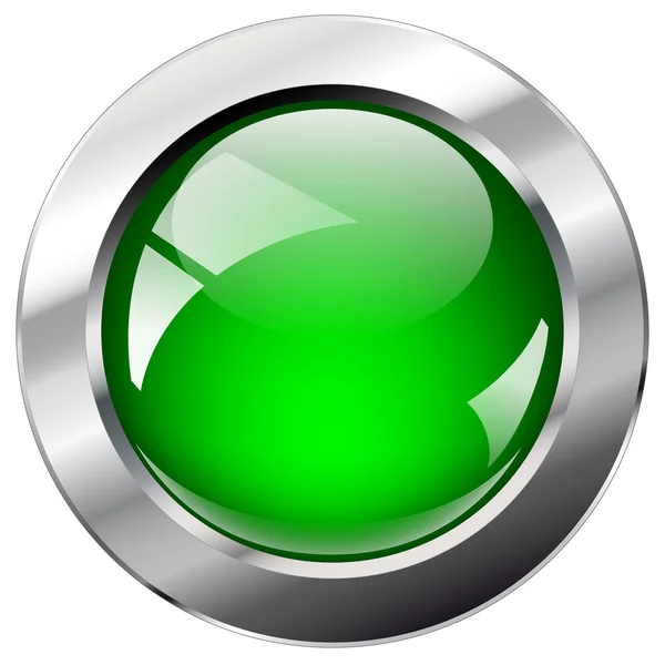 Ilustração vetorial verde brilhante e brilhante botão web abstrato wi —  Vetores de Stock
