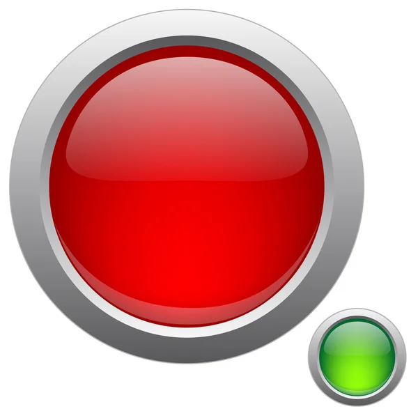 Векторная глянцевая кнопка для веб приложений. — стоковый вектор