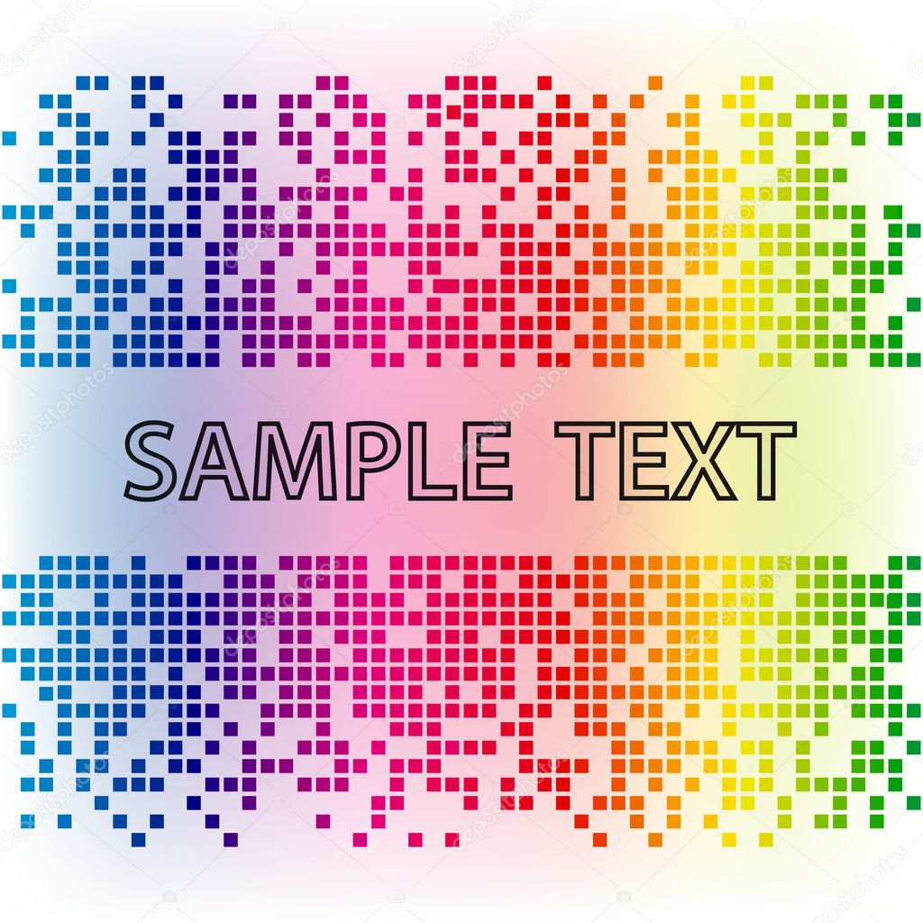 Vector abstract background. Rainbow mosaic tamplate.