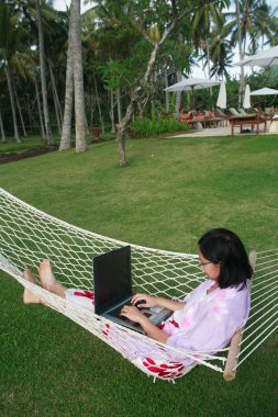 Freedom of Working Anywhere clipart