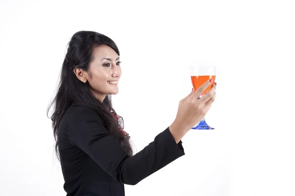 Businesswoman Toasting — Stock Photo, Image