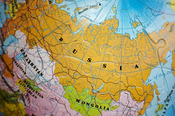 Mundo 3D Puzzle: Rússia — Fotografia de Stock