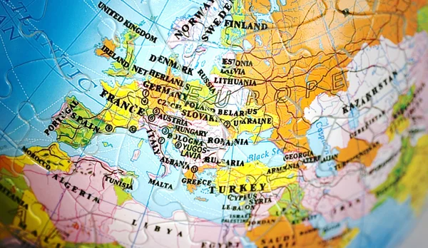 Mundo 3D Puzzle: Europa — Fotografia de Stock