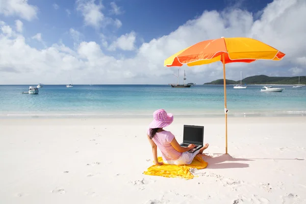 stock image Working Woman at Whitsunday